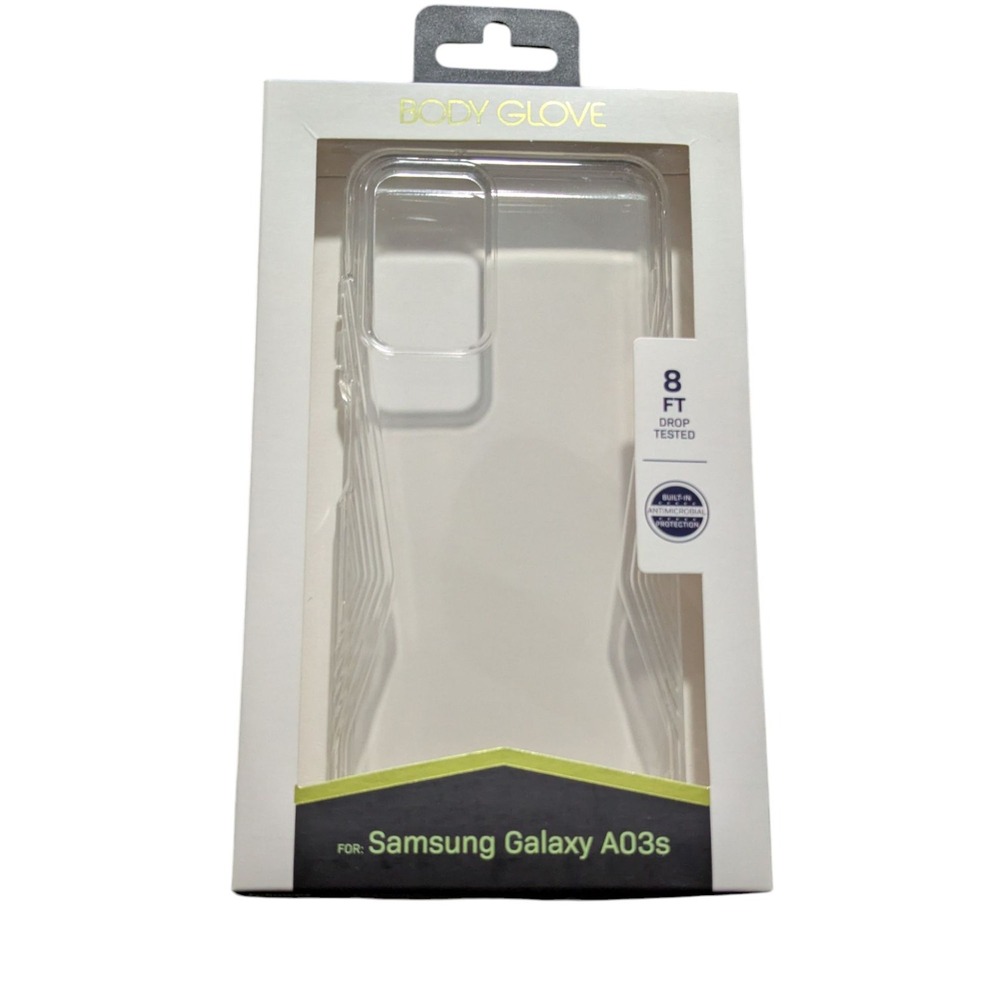 P2. Body Glove Transparent Grip Clear Case for Samsung Galaxy A03s -‎ Clear